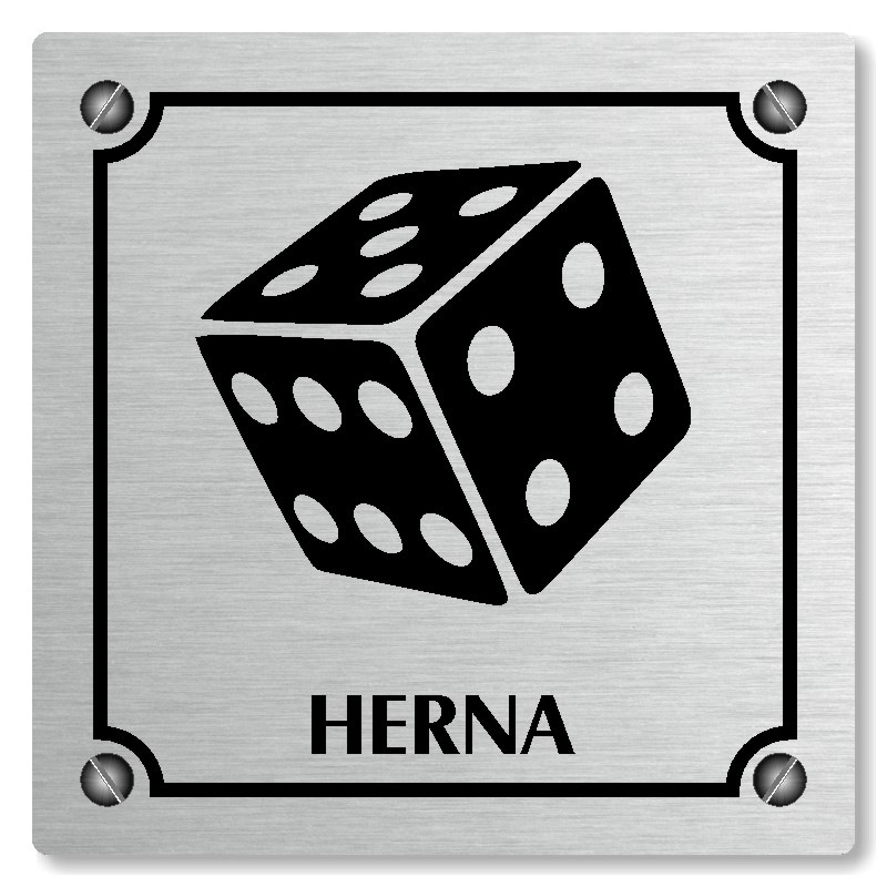 Herna, 80x80mm, stříbrná, Kansas